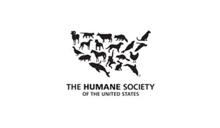 A black and white image of the humane society