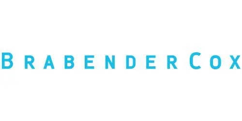 A blue and white logo of bender